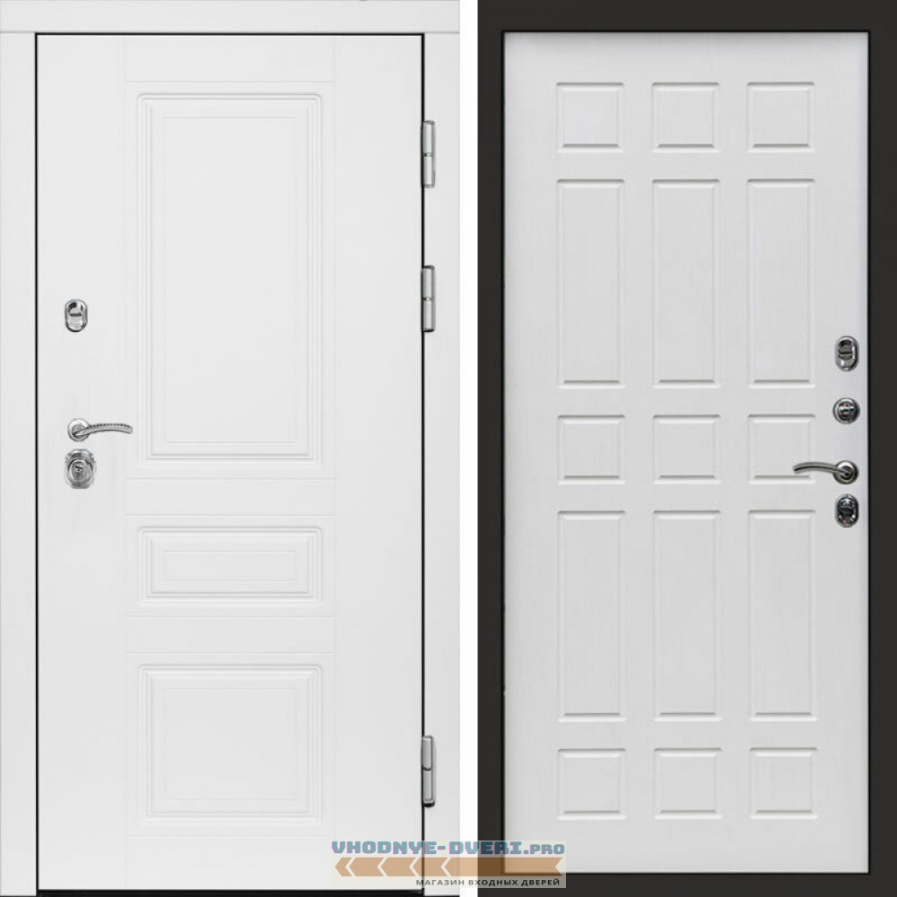 Входная дверь Орегон White Спарта белое дерево