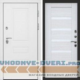 Входная дверь Орегон White Царга лиственница