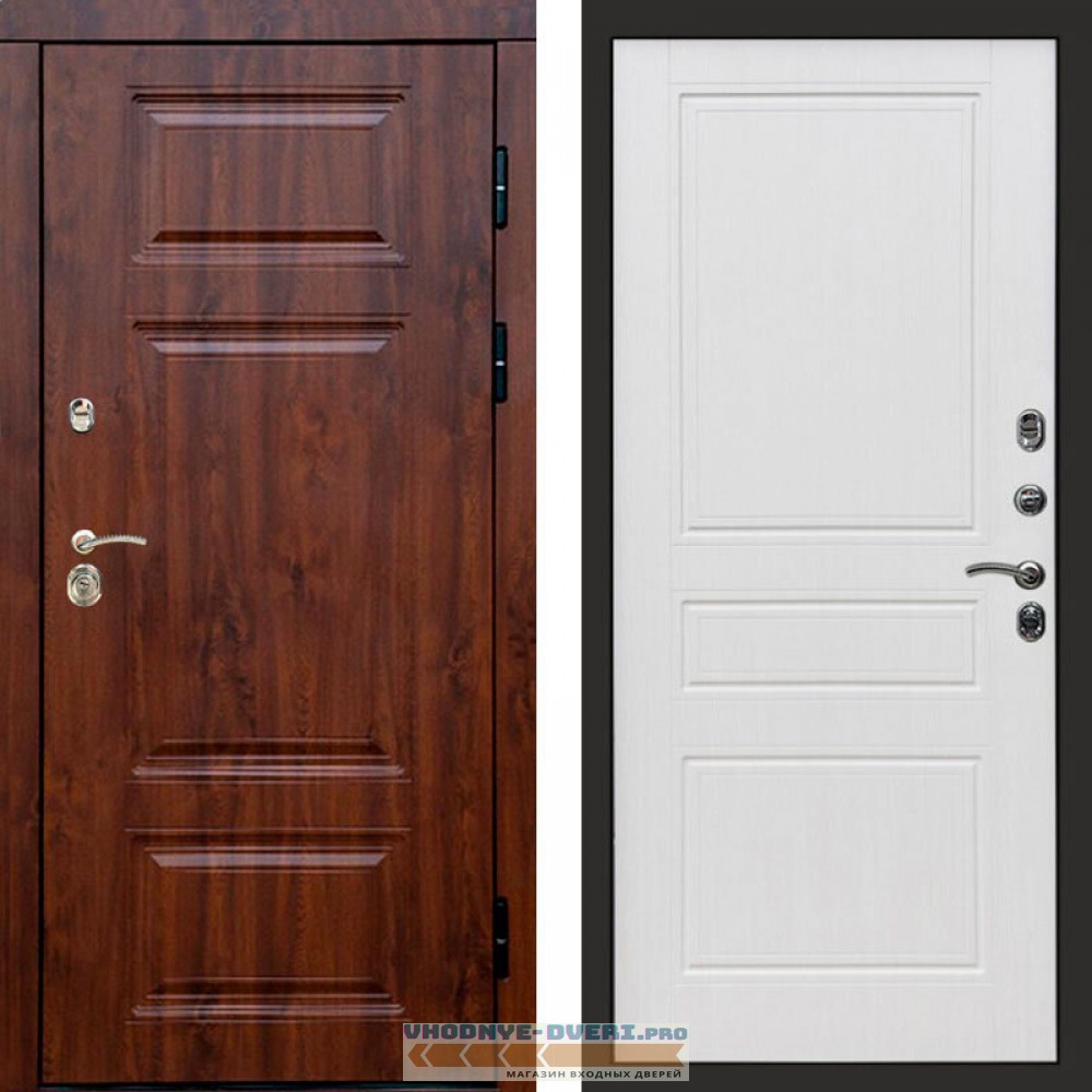 Входная дверь Премиум дуб Классика белое дерево