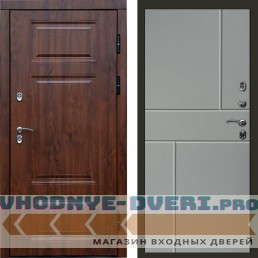 Входная дверь Премиум дуб Горизонт Grey софт