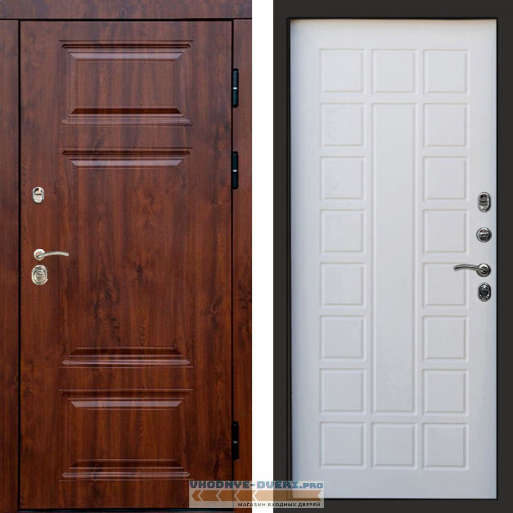 Входная дверь Премиум дуб Престиж белое дерево