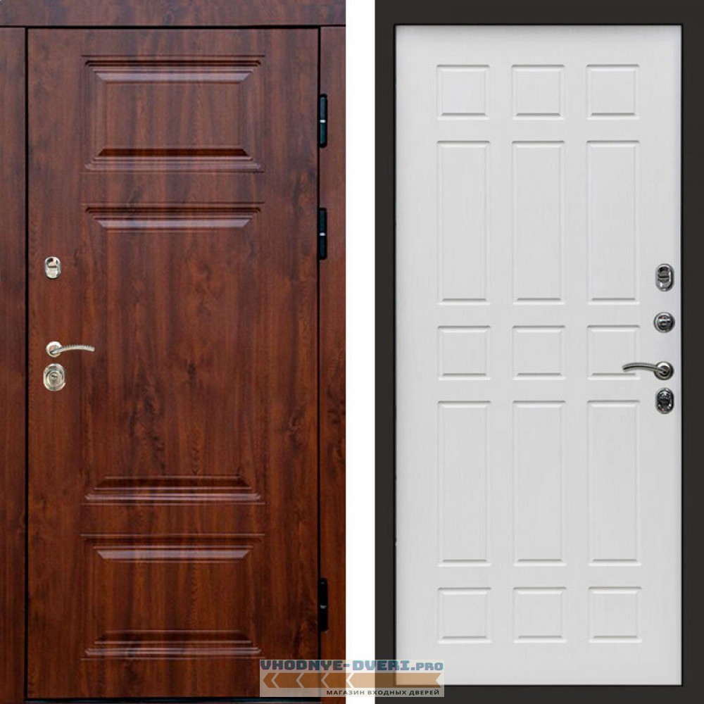 Входная дверь Премиум дуб Спарта белое дерево