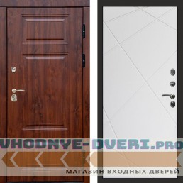 Входная дверь Премиум дуб Лучи белый