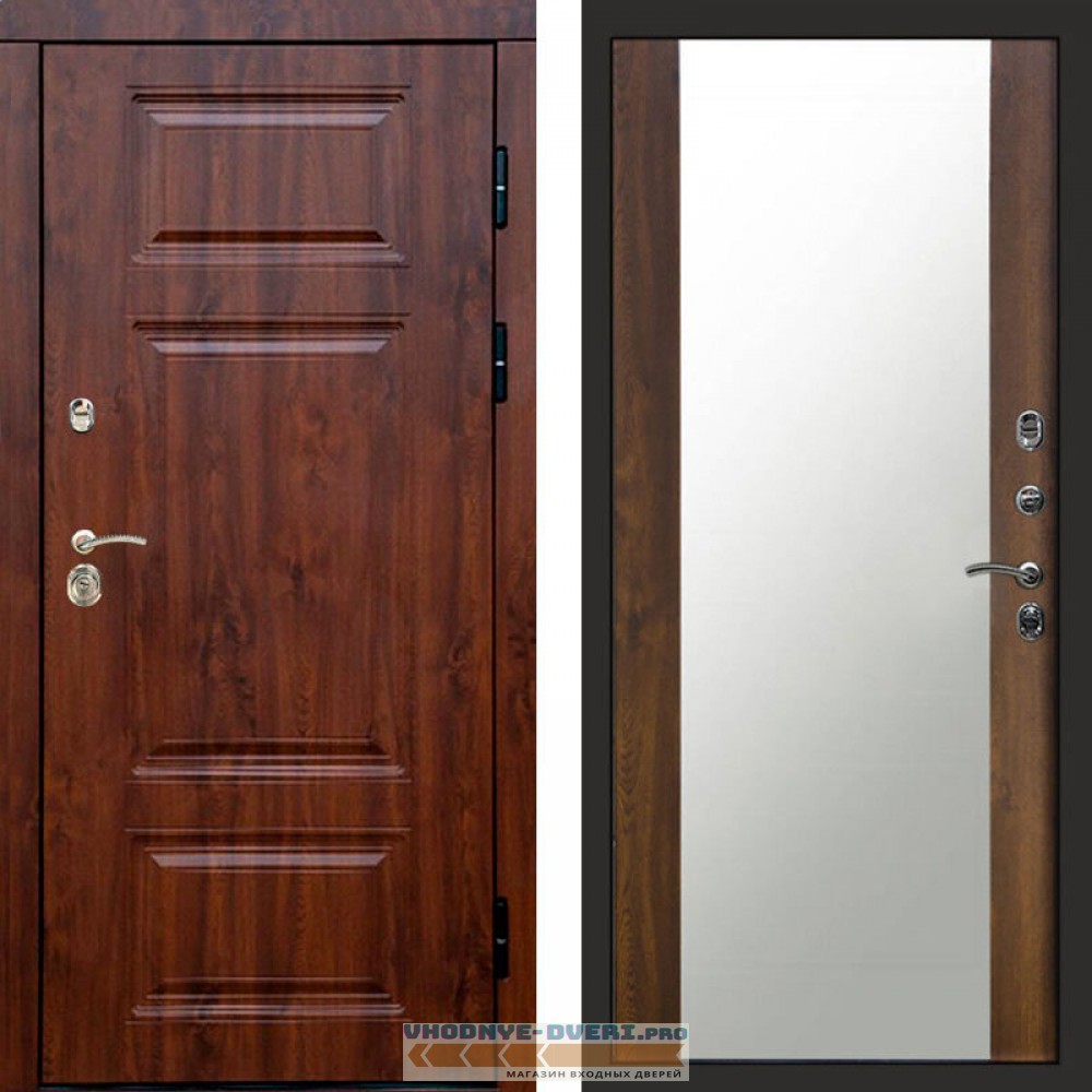 Входная дверь Премиум дуб Зеркало дуб