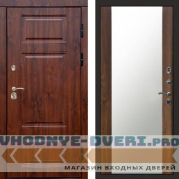 Входная дверь Премиум дуб Зеркало дуб