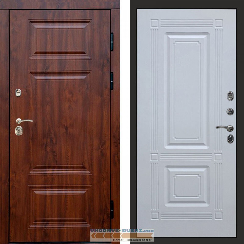 Входная дверь Премиум дуб Мадрид белый софт