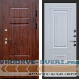 Входная дверь Премиум дуб Мадрид белый софт