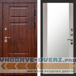 Входная дверь Премиум дуб Зеркало лиственница