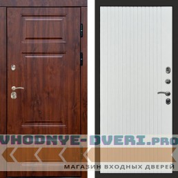 Входная дверь Премиум дуб Flat белый софт