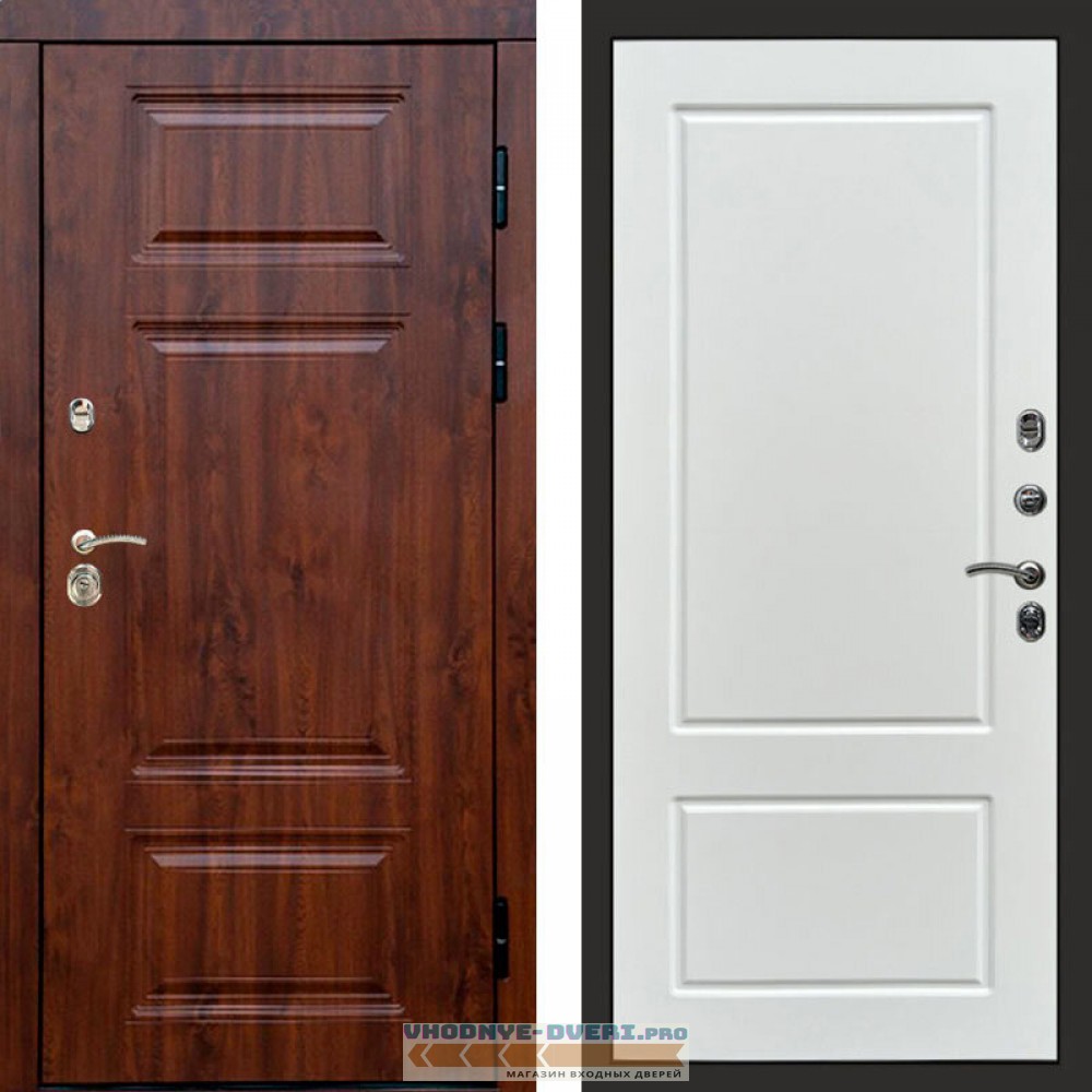 Входная дверь Премиум дуб Марсель белый софт