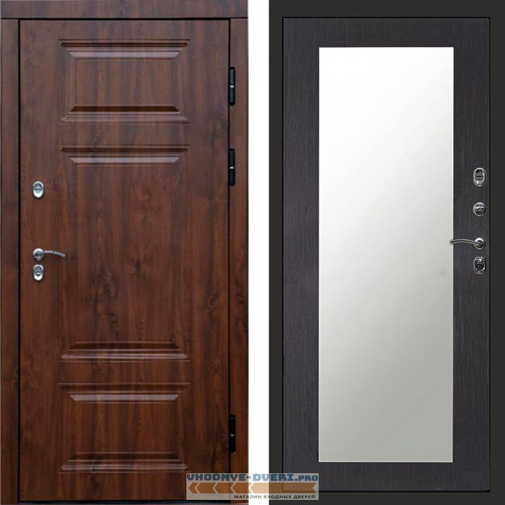 Входная дверь Премиум дуб Зеркало триумф венге