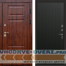 Входная дверь Премиум дуб Flat черный кварц