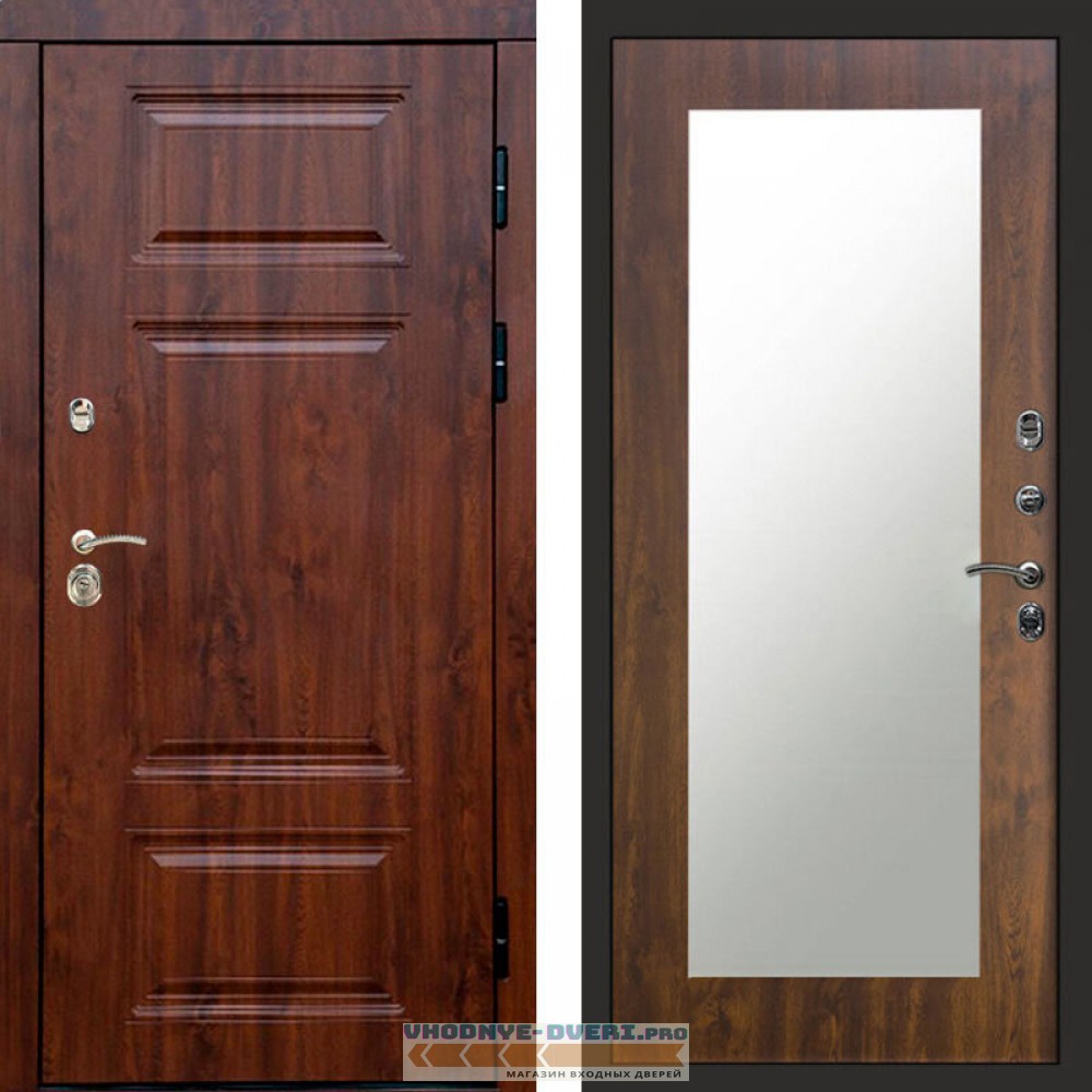 Входная дверь Премиум дуб Зеркало триумф дуб