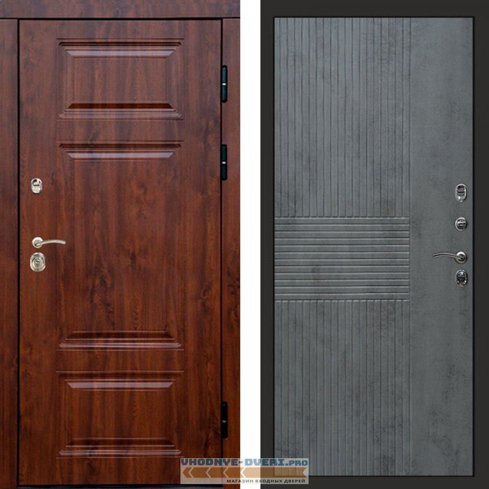 Входная дверь Премиум дуб Мастино бетон темный