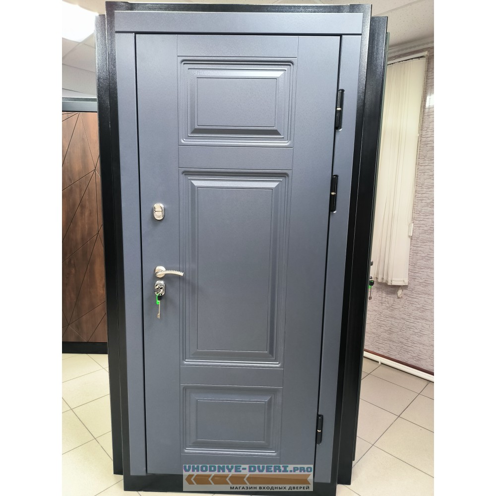 Входная дверь Termo Door Сибирь Термо ПРЕМИУМ Grey Классика Лиственница