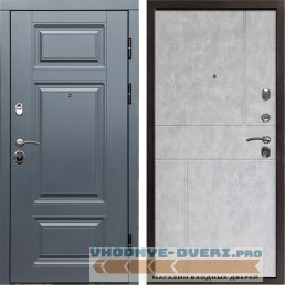 Входная дверь Termo Door Премиум Grey Горизонт бетон светлый