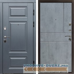 Входная дверь Termo Door Премиум Grey Горизонт бетон темный