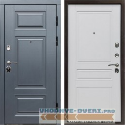 Входная дверь Termo Door Премиум Grey Классика Белый матовый