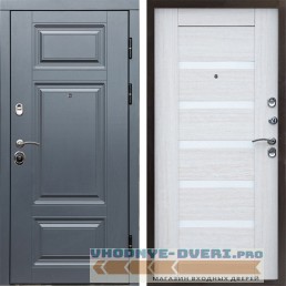 Входная дверь Termo Door Премиум Grey Царга лиственница белая