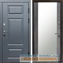 Входная дверь Termo Door Премиум Grey Зеркало бетон темный