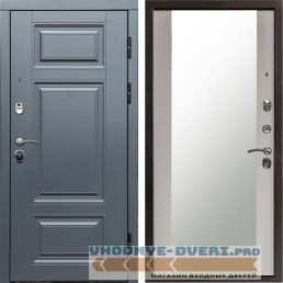 Входная дверь Termo Door Премиум Grey Зеркало Лиственница белая