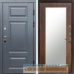 Входная дверь Termo Door Премиум Grey Зеркало триумф дуб