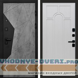 Входная дверь Авангард Бетон Арка лиственница