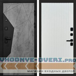 Дверь Termo Door Авангард Бетон Flat Белый софт