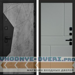 Дверь Termo Door Авангард Бетон Горизонт Grey софт
