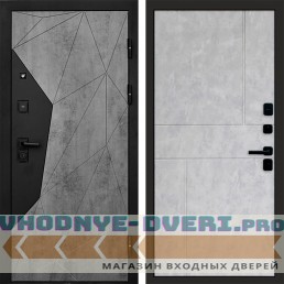 Входная дверь Авангард Бетон Горизонт бетон светлый