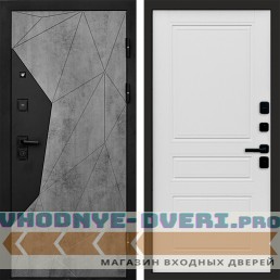 Входная дверь Авангард Бетон Классика Лиственница