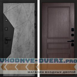 Входная дверь Авангард Бетон Классика Венге