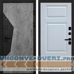Дверь  Termo Door Авангард Бетон Лион Белый софт