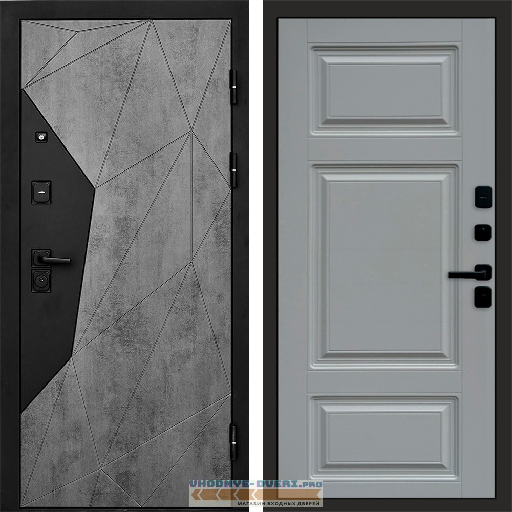 Дверь  Termo Door Авангард Бетон Лион Grey софт