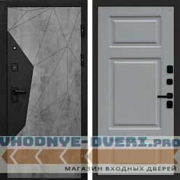 Дверь  Termo Door Авангард Бетон Лион Grey софт