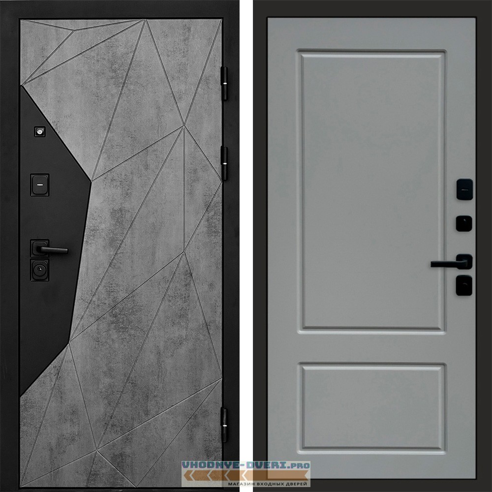 Дверь входная Termo Door Авангард Бетон Марсель Grey софт