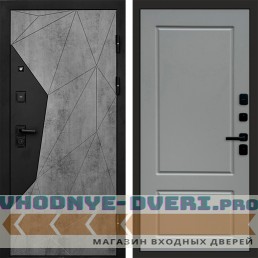 Дверь входная Termo Door Авангард Бетон Марсель Grey софт