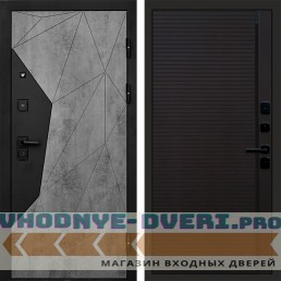 Входная дверь Авангард Бетон Porte black