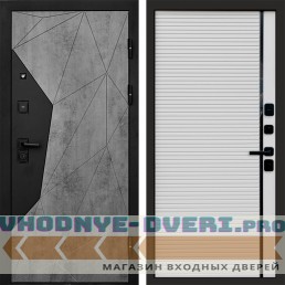 Входная дверь Авангард Бетон Porte white