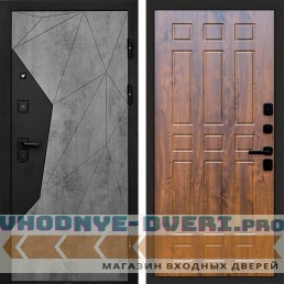 Входная дверь Авангард Бетон Спарта дуб