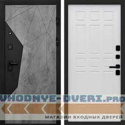 Входная дверь Авангард Бетон Спарта лиственница
