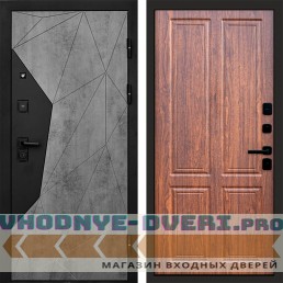 Входная дверь Авангард Бетон Стандарт орех