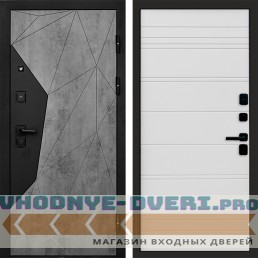 Входная дверь Авангард Бетон White Line