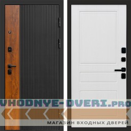 Входная дверь ПРЕСТИЖ Классика белое дерево