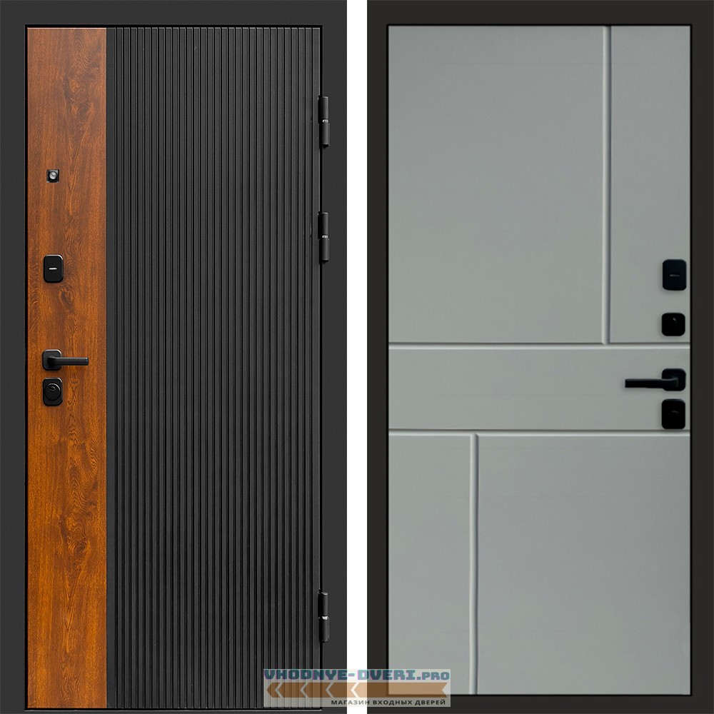 Дверь Termo Door ПРЕСТИЖ Горизонт Grey софт