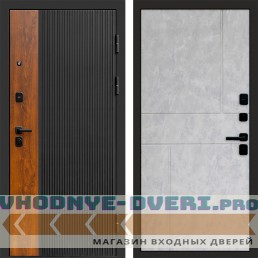 Входная дверь ПРЕСТИЖ Горизонт бетон светлый