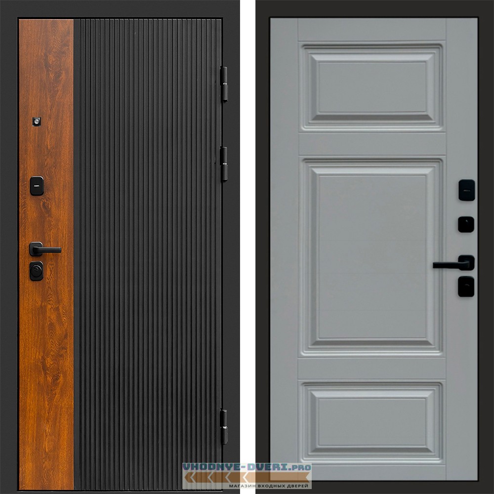 Дверь  Termo Door ПРЕСТИЖ Лион Grey софт