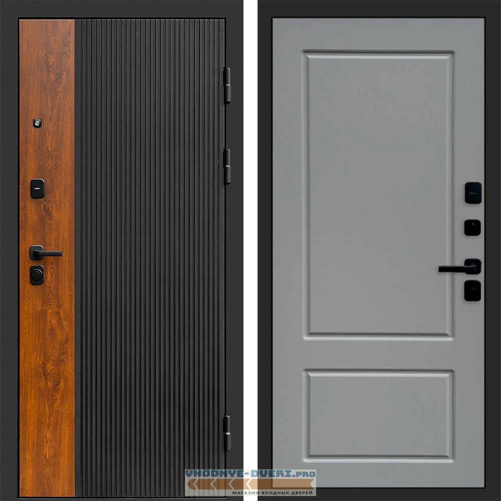 Дверь входная Termo Door ПРЕСТИЖ Марсель Grey софт