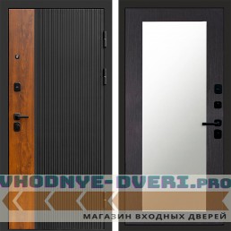 Входная дверь ПРЕСТИЖ Зеркало триумф венге