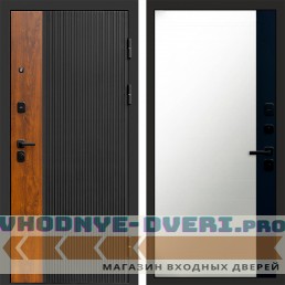 Дверь Termo Door ПРЕСТИЖ Зеркало фацет Черный кварц